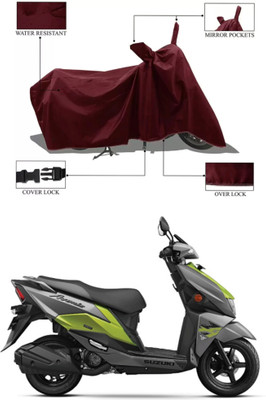 Mdstar Waterproof Two Wheeler Cover for Suzuki(Avenis 125, Maroon)