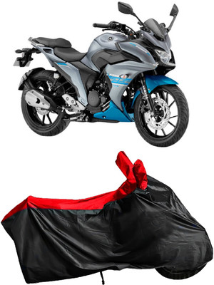 Autofly Waterproof Two Wheeler Cover for Yamaha(Fazer 25, Red, Black)