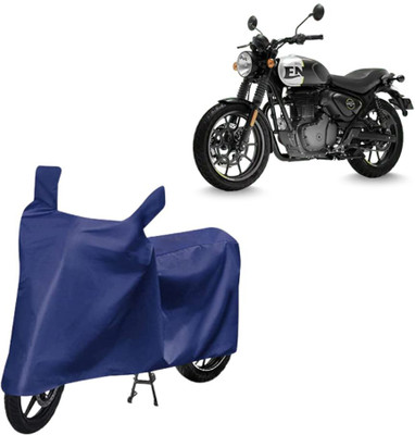 Autohutch Two Wheeler Cover for Royal Enfield(Classic 350 Signals, Blue)
