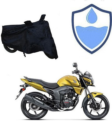 DeepShakshi AUTOMOTIVE Waterproof Two Wheeler Cover for Honda(CB Trigger, Black)
