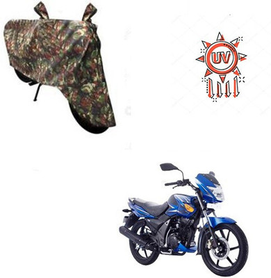 DeepShakshi AUTOMOTIVE Waterproof Two Wheeler Cover for TVS(Flame SR125, Multicolor)
