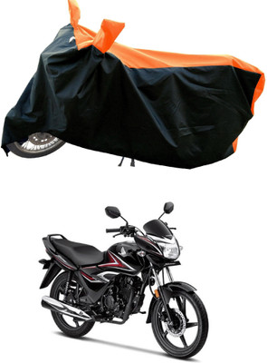 Mdstar Waterproof Two Wheeler Cover for Honda(CB Shine, Orange)
