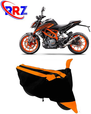 RRZ Waterproof Two Wheeler Cover for KTM(250 Duke, Black, Orange)