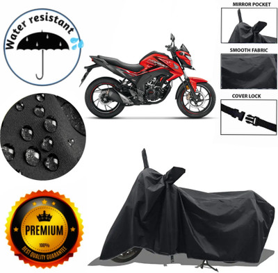 AIKOZIYA Waterproof Two Wheeler Cover for Honda(Hornet 2.0, Black)
