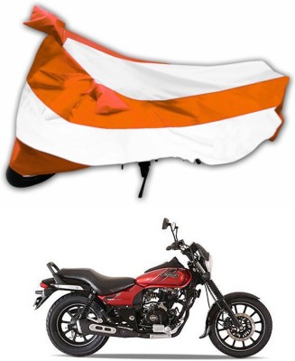 Ascension Two Wheeler Cover for Bajaj(Avenger 180 Street, Orange, White)