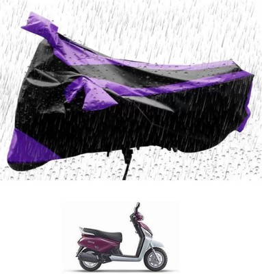 RONISH Waterproof Two Wheeler Cover for Mahindra(Gusto, Purple, Black)