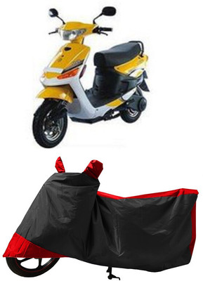 GROFATIK Two Wheeler Cover for Indus(Yo Electron, Red)