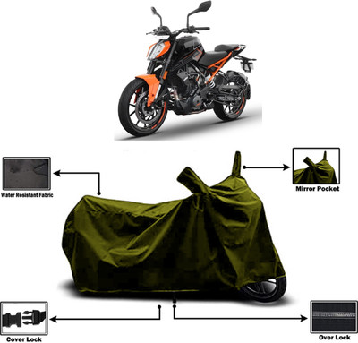 Amexride Two Wheeler Cover for KTM(250 Duke, Green)