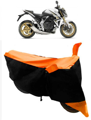 Varnwal E Commerce Waterproof Two Wheeler Cover for Honda(CB 1000R, Orange, Black)