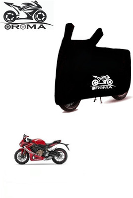 THE REAL ARV Waterproof Two Wheeler Cover for Honda(CBR650R, Black)
