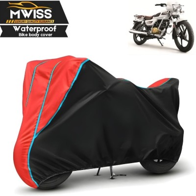 Mwiss Waterproof Two Wheeler Cover for TVS(Raider, Black, Red)