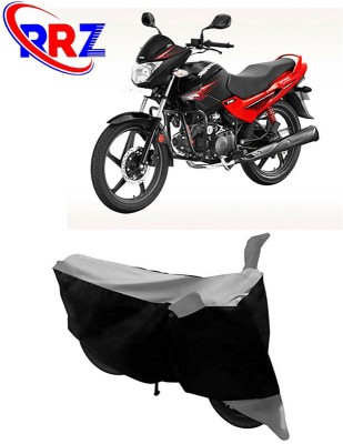 RRZ Waterproof Two Wheeler Cover for Hero(Glamour Programmed FI, Black, Grey)