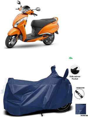 smwzxyu Waterproof Two Wheeler Cover for TVS(Jive, Blue)