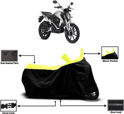 Amexride Two Wheeler Cover for Revolt(RV 300, Yellow)
