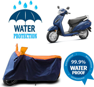RTS COLLECTIONS Waterproof Two Wheeler Cover for Honda(Activa i, Multicolor)
