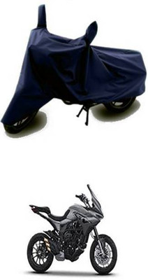 RAAMKM Two Wheeler Cover for TVS, Bajaj, Hero, Honda, KTM(Aquila 250, Blue)