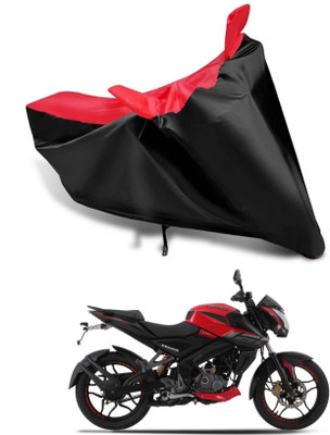 KEDIT Two Wheeler Cover for Bajaj(Pulsar NS-160 BS6, Red, Black)