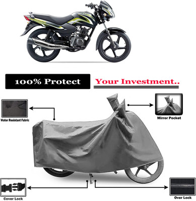 Amexride Two Wheeler Cover for TVS(Sport KS, Grey)