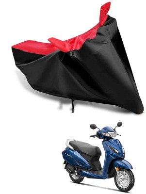 KEDIT Two Wheeler Cover for Honda(Activa 6G, Red, Black)