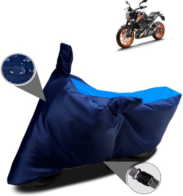 AUTOCAD Waterproof Two Wheeler Cover for KTM(200 Duke, Blue)