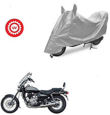 DeepShakshi AUTOMOTIVE Waterproof Two Wheeler Cover for Bajaj(Avenger 220 Cruise, Silver)