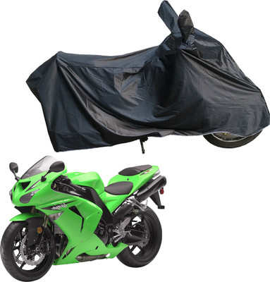 Motodreka Waterproof Two Wheeler Cover for Kawasaki(Ninja ZX 10R, Black)