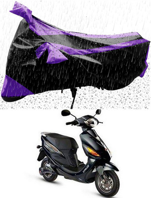 Mdstar Waterproof Two Wheeler Cover for Hero(Electric Cruz, Purple, Black)