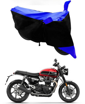 Furious3D Two Wheeler Cover for Triumph(Speed Twin, Blue, Black)