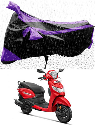 MWBB Waterproof Two Wheeler Cover for Hero(Pleasure Plus, Black)