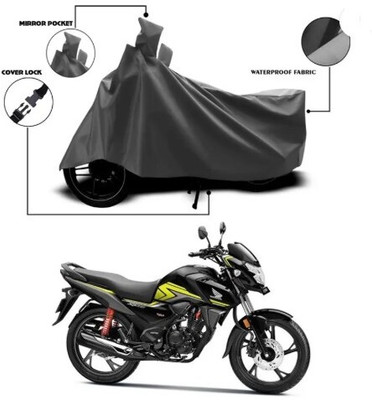 Tritika Waterproof Two Wheeler Cover for Honda(SP125, Grey)