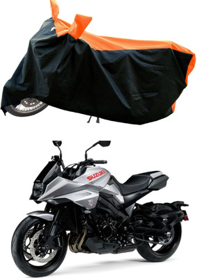 DeepShakshi AUTOMOTIVE Waterproof Two Wheeler Cover for Suzuki(Katana BS6, Orange)