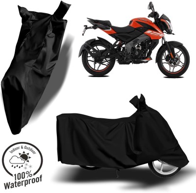 ROYAL AUTO MART Waterproof Two Wheeler Cover for Bajaj(Pulsar 125, Black)