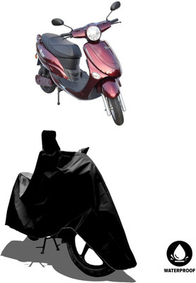 Amexride Waterproof Two Wheeler Cover for Avon(E Star BS6, Black)