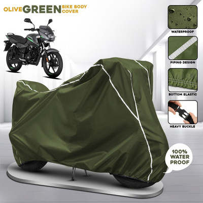 AUTOCAD Waterproof Two Wheeler Cover for Bajaj(Pulsar 125 Neon BS6, Green)