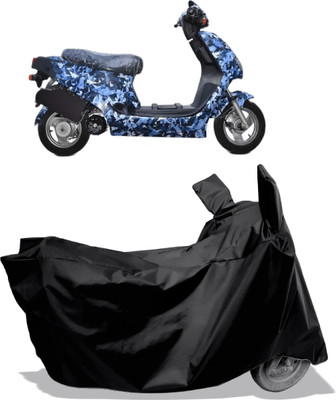 Amexride Two Wheeler Cover for Hero Electric(Electric AXLHE-20, Black)