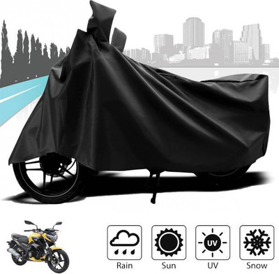 RAAMKM Waterproof Two Wheeler Cover for TVS(Raider, Black)