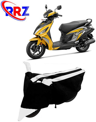 RRZ Waterproof Two Wheeler Cover for Hero(MotoCorp Maestro Edge 125, Black, White)