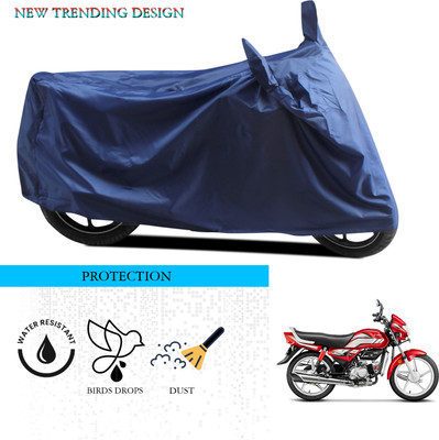 ANTHUB Waterproof Two Wheeler Cover for Hero(MotoCorp HF Deluxe, Blue)