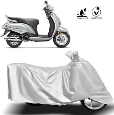 AutoRash Two Wheeler Cover for Suzuki(Access 125, Silver)