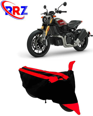 RRZ Waterproof Two Wheeler Cover for Indian(FTR 1200, Black, Red)