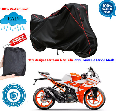 OliverX Waterproof Two Wheeler Cover for KTM(RC 125 BS6, Black)