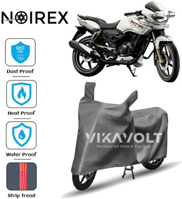 NOIREX Two Wheeler Cover for TVS(Apache RTR 180, Grey)