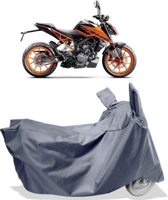 Amexride Two Wheeler Cover for KTM(200 Duke, Grey)