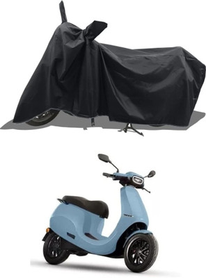 SK AUTO Waterproof Two Wheeler Cover for Ola(Black)
