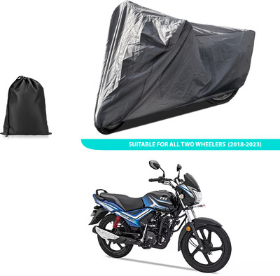 GOSHIV-car and bike accessories Two Wheeler Cover for TVS(Star City Plus BS6, Grey)