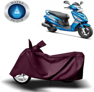 Autoinnovation Two Wheeler Cover for Mahindra(Kine, Maroon)