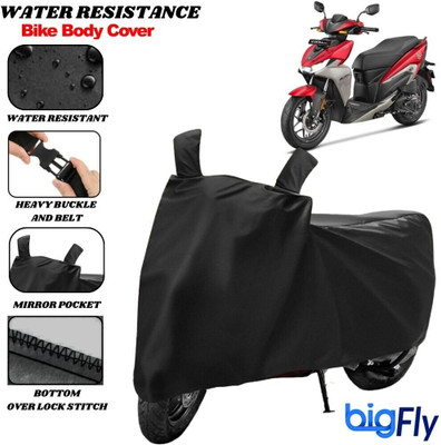 BigFly Two Wheeler Cover for Hero Electric(Black)