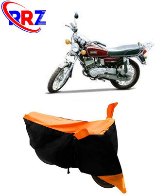 RRZ Waterproof Two Wheeler Cover for Yamaha(RX 100, Black, Orange)