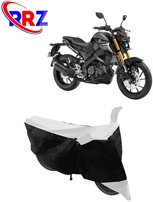 RRZ Waterproof Two Wheeler Cover for Yamaha(MT-15, Black, White)