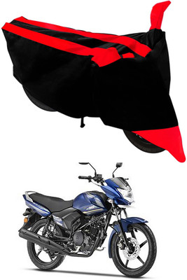 Mdstar Waterproof Two Wheeler Cover for Yamaha(Saluto, Red, Black)